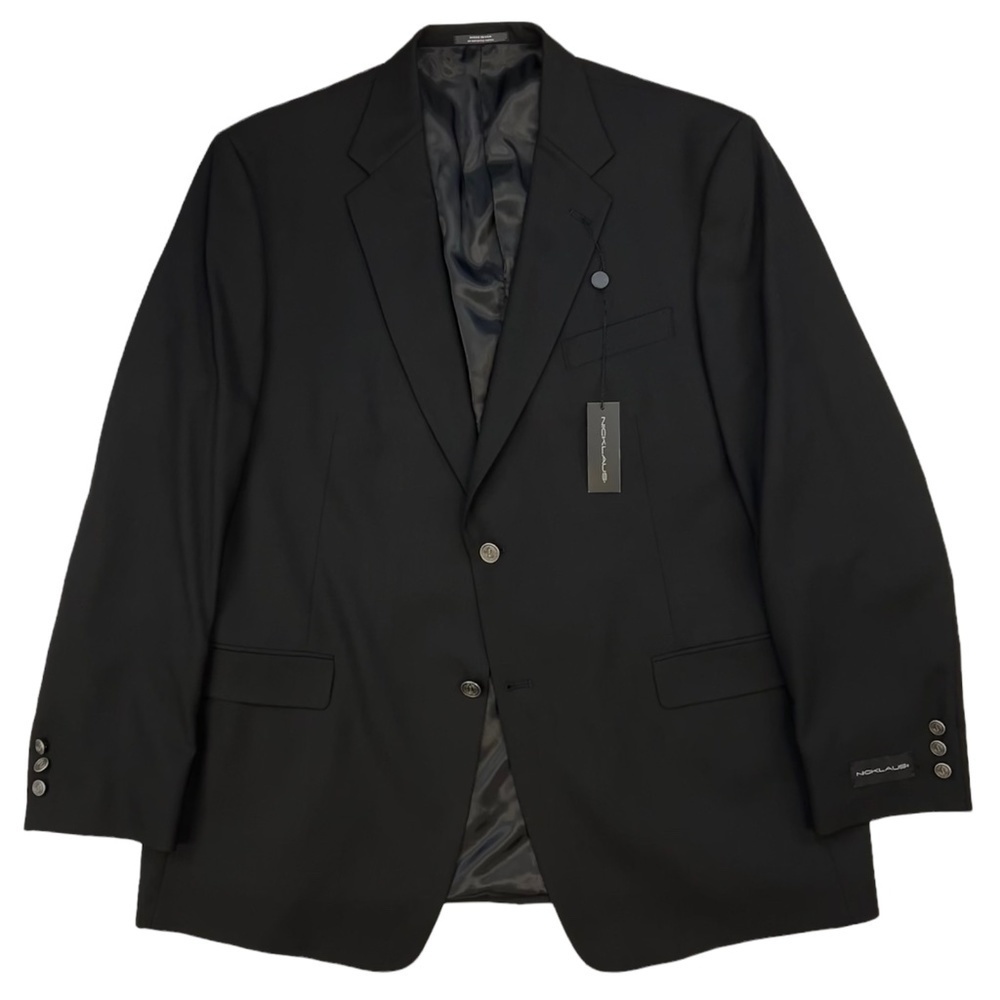NWT Jack Nicklaus Worsted Wool Blend Blazer Sports Jacket Black 48L